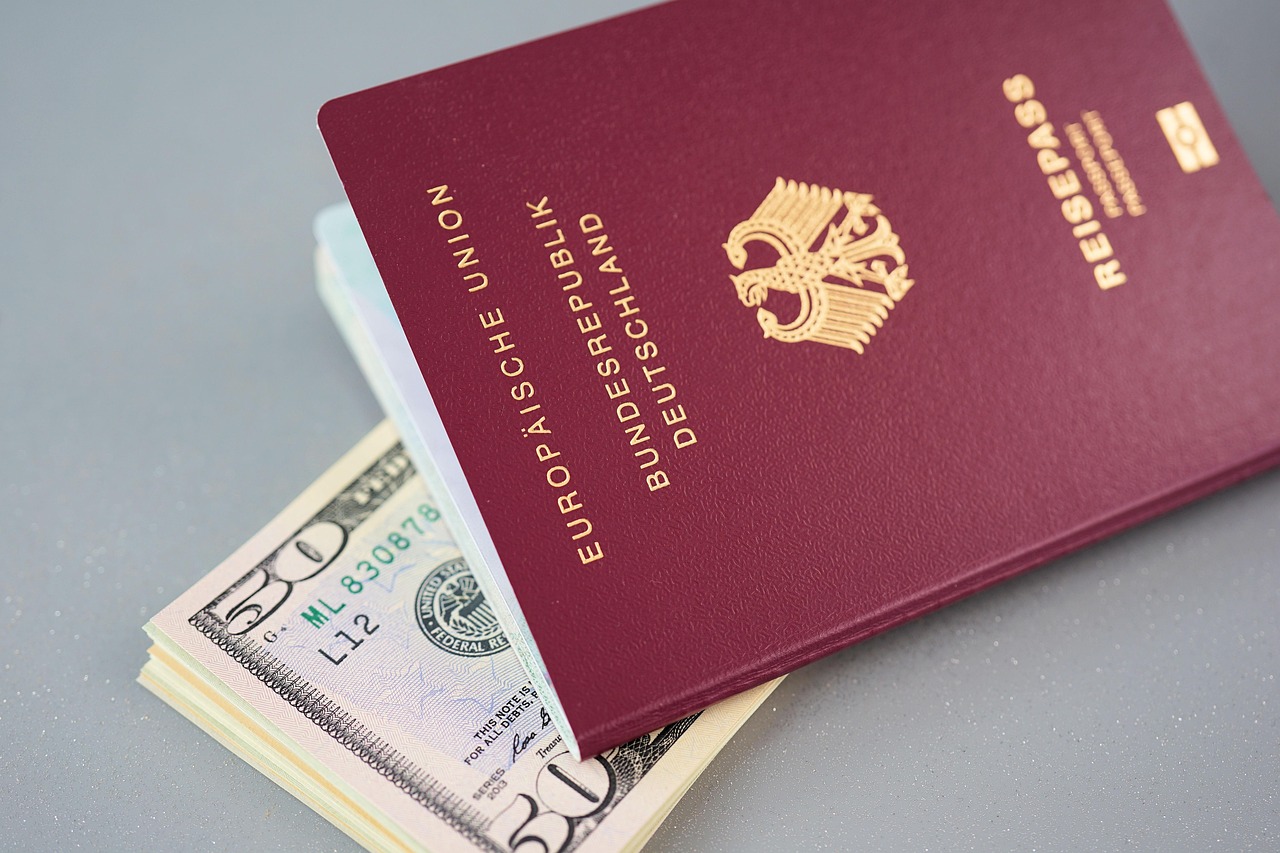 official travel documents and visa application forms