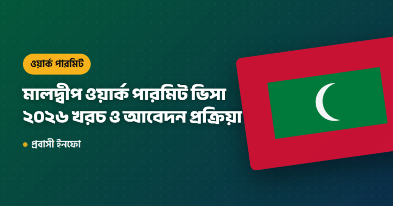 মালদ্বীপ ওয়ার্ক পারমিট ভিসা ২০২৬ খরচ ও আবেদন প্রক্রিয়া