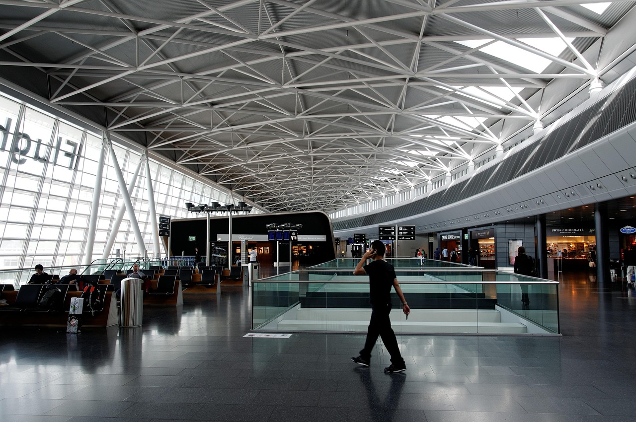 Dhaka airport departure hall