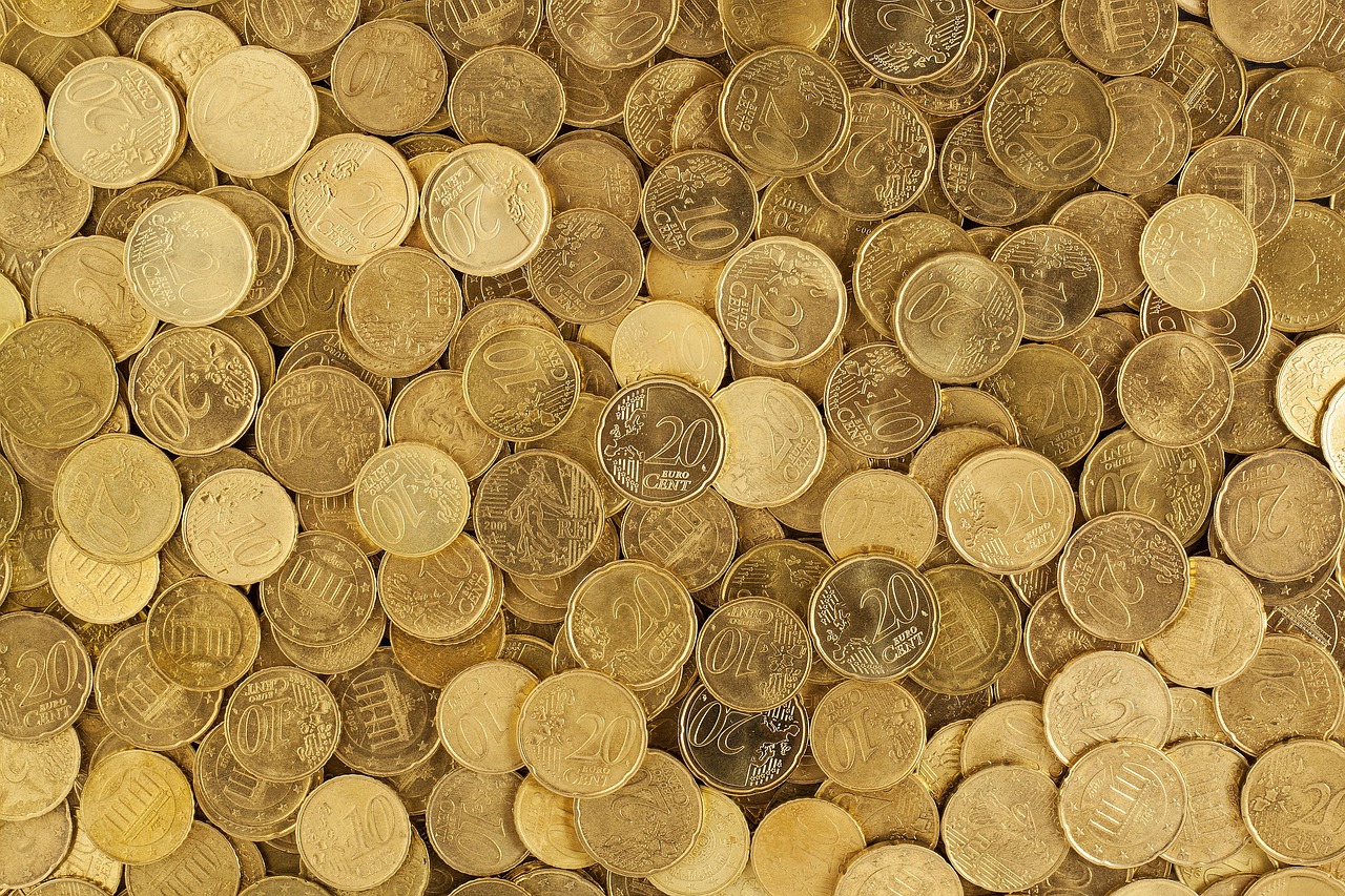 Euro currency and coins